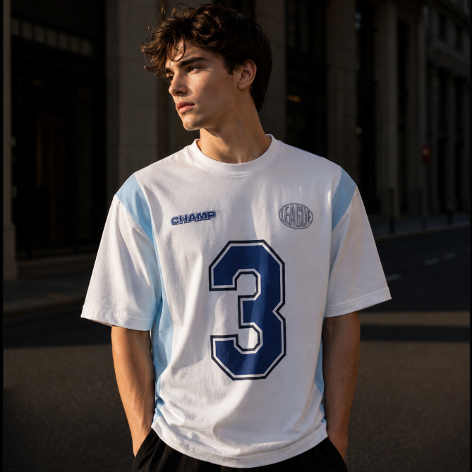 Legend No.3, 240+ GSM Pure Cotton Men's T-Shirt