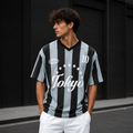 Tokyo Striped Football High GSM Pure Cotton Men's T-Shirt