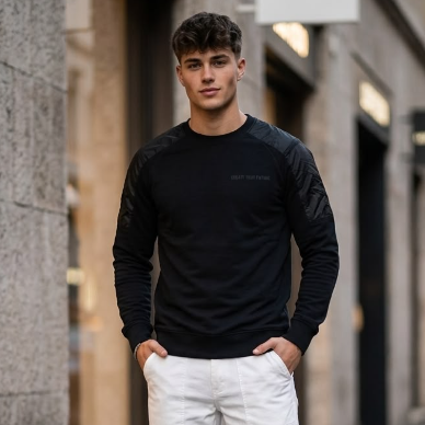 Midnight Oversized Crewneck Sweatshirt