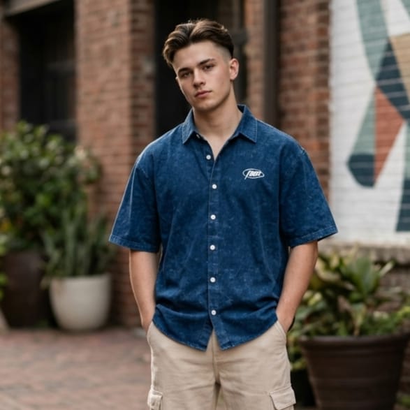Acid Wash Men's  Shirt