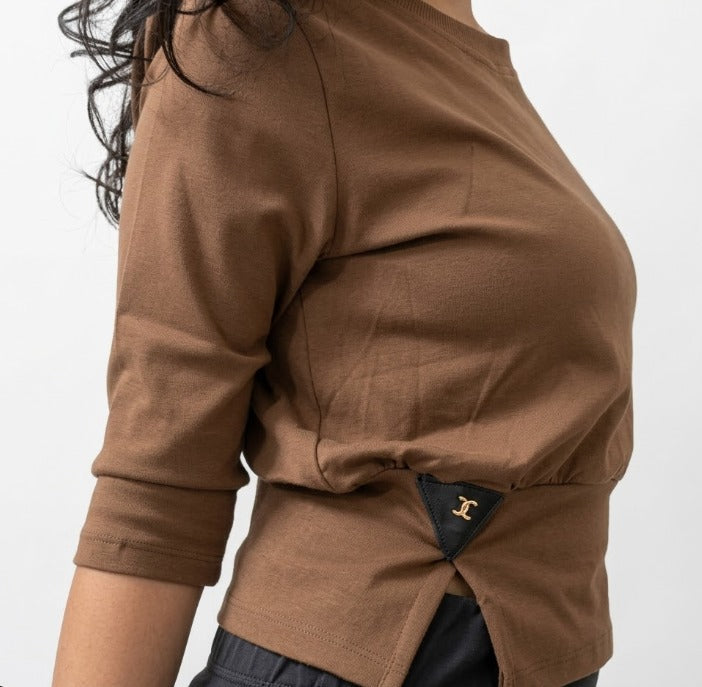 Chic Waist-Cinch Crop Top