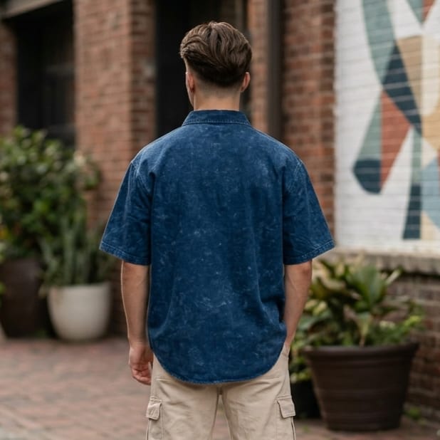 Acid Wash Men's  Shirt