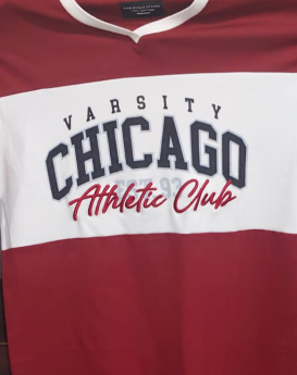 Chicago Varsity High GSM Pure Cotton Men's T-Shirt