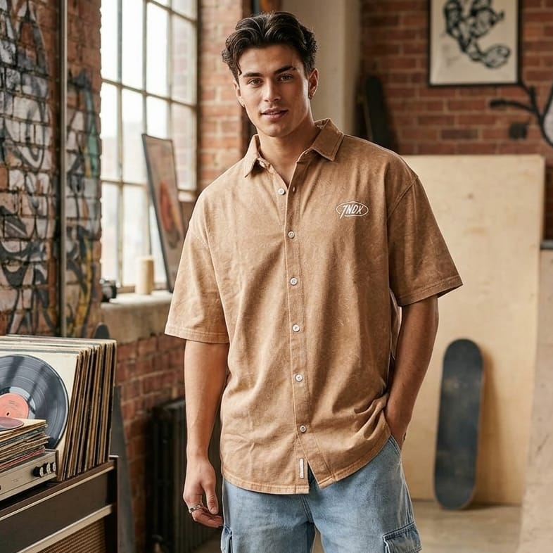 Acid Wash Men's  Shirt