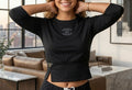 Chic Waist-Cinch Crop Top