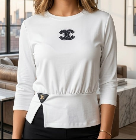 Chic Waist-Cinch Crop Top
