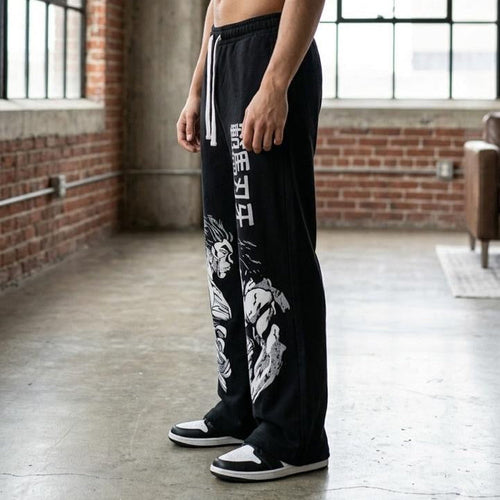 Anime Duel Wide-Leg Joggers