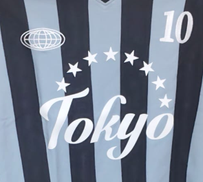 Tokyo Striped Football High GSM Pure Cotton Men's T-Shirt
