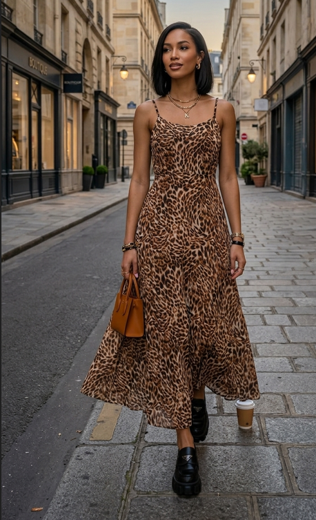 Elegant Leopard Slip One Peice