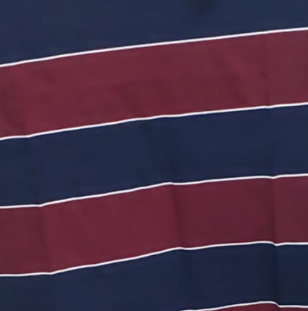 Classic Rugby Stripe Oversized High GSM Pure Cotton Men's T-Shirt