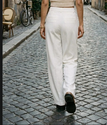 Minimal Straight Wide Female Pant