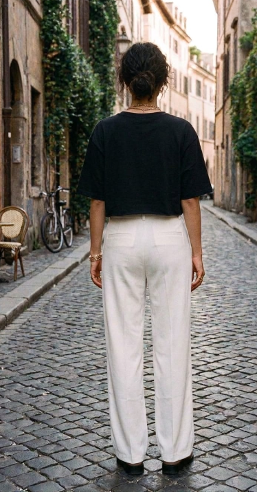 Minimal Monochrome Streetwear Co-ord Set