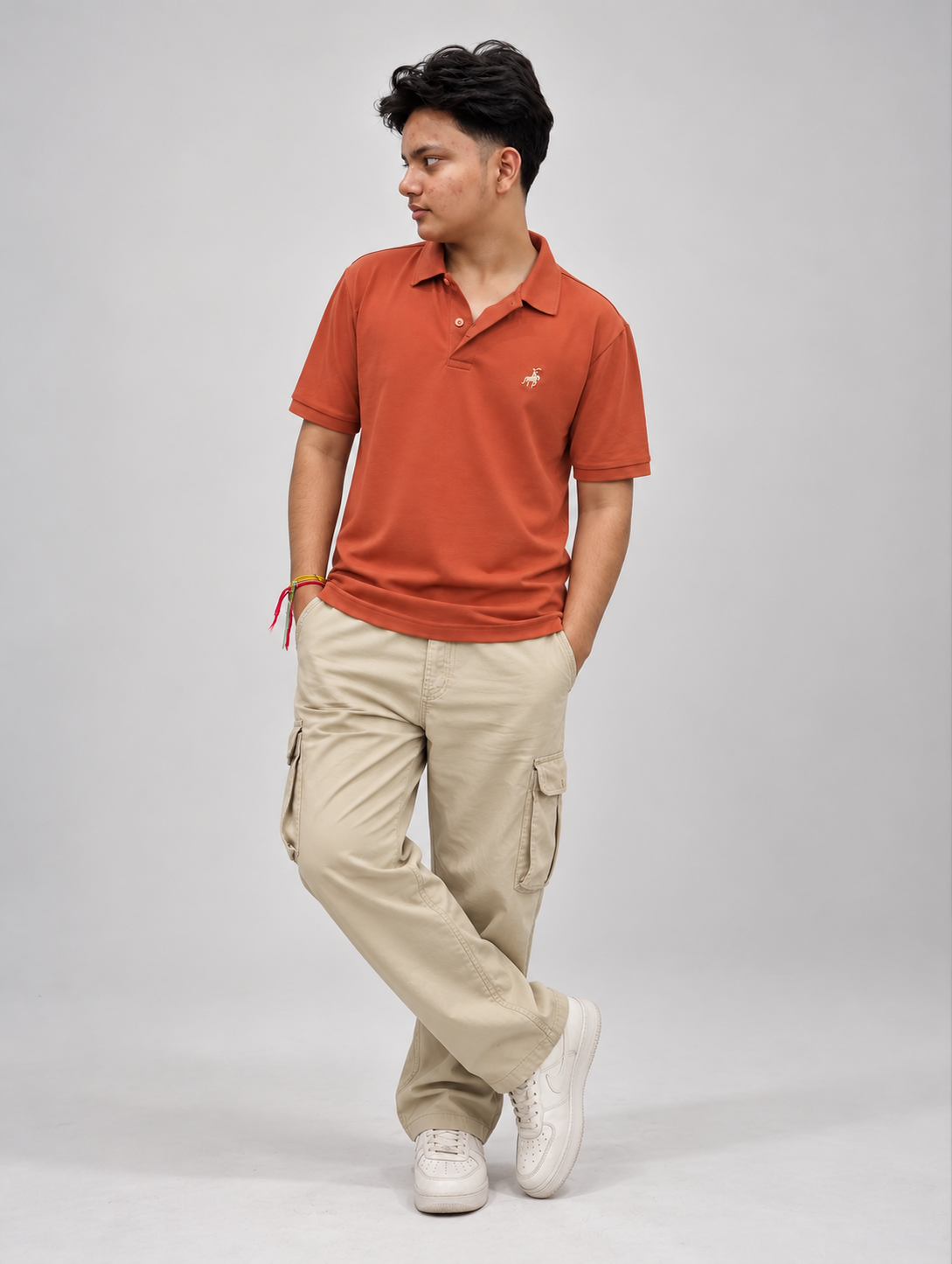 Rust Ember Polo T-Shirt