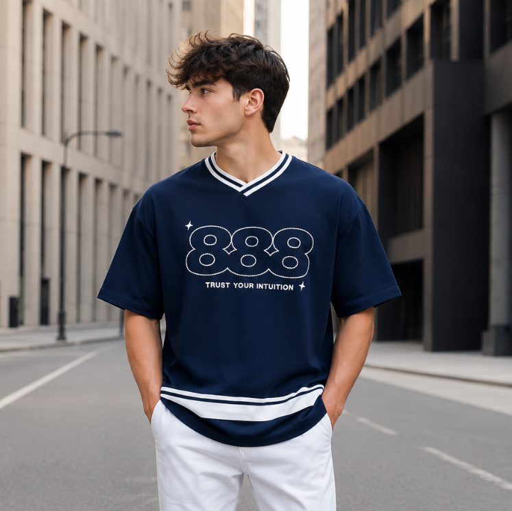 Triple Eight High GSM Pure Cotton Men's T-Shirt