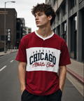 Chicago Varsity High GSM Pure Cotton Men's T-Shirt