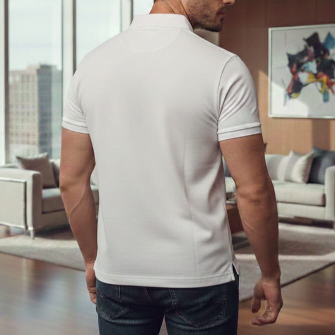 Monarch Stripe Polo High GSM Men's T-Shirt