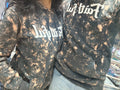Noir Splash Acid Wash Unisex Hoodie