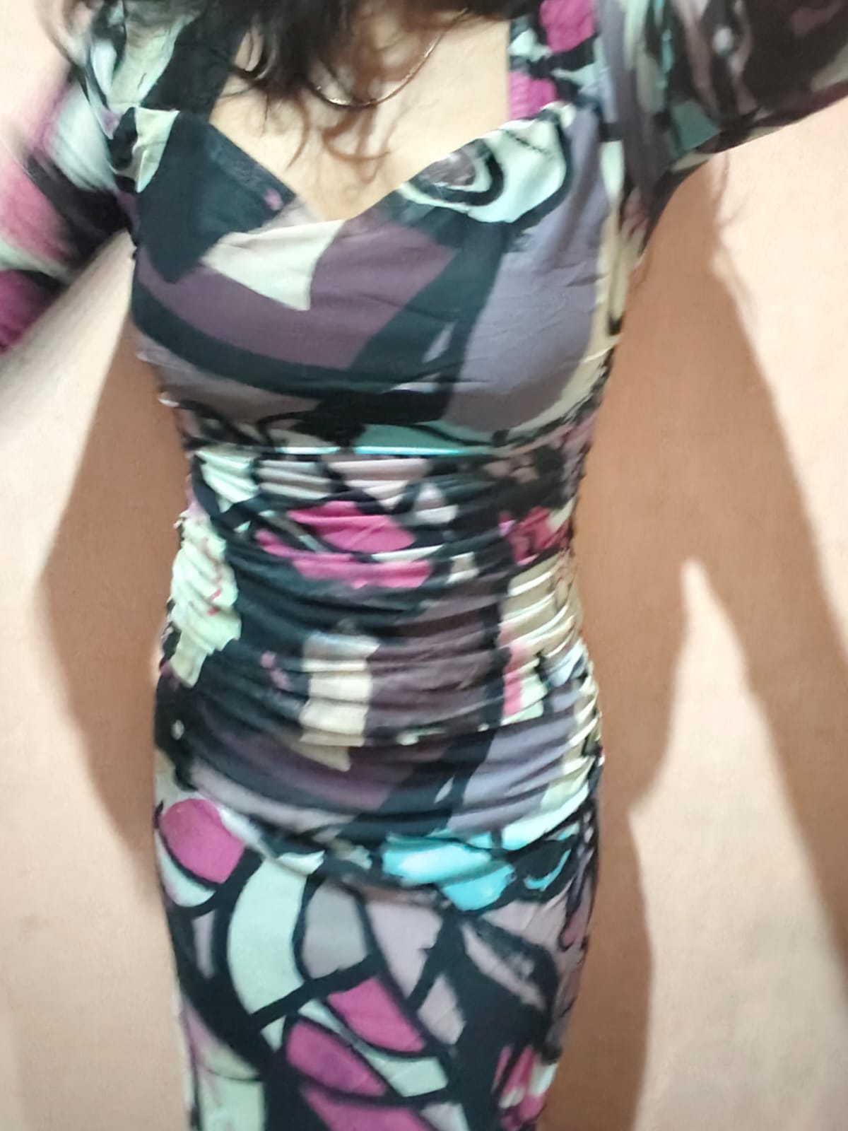 Abstract Noir Female One Piece
