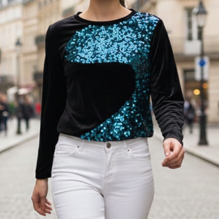 Velvet Female Top