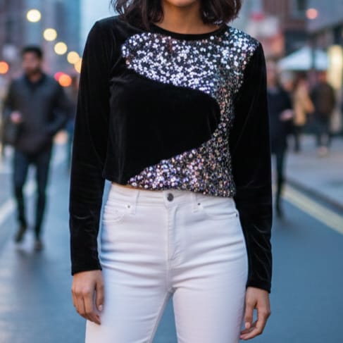 Velvet Female Top
