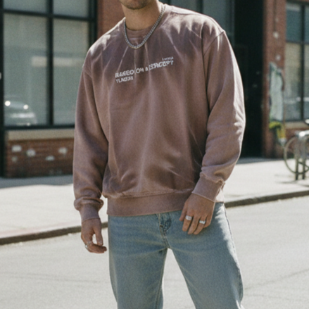 Mocha Premium Men's Sweatshirt