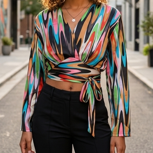 Floral Female Crop Top