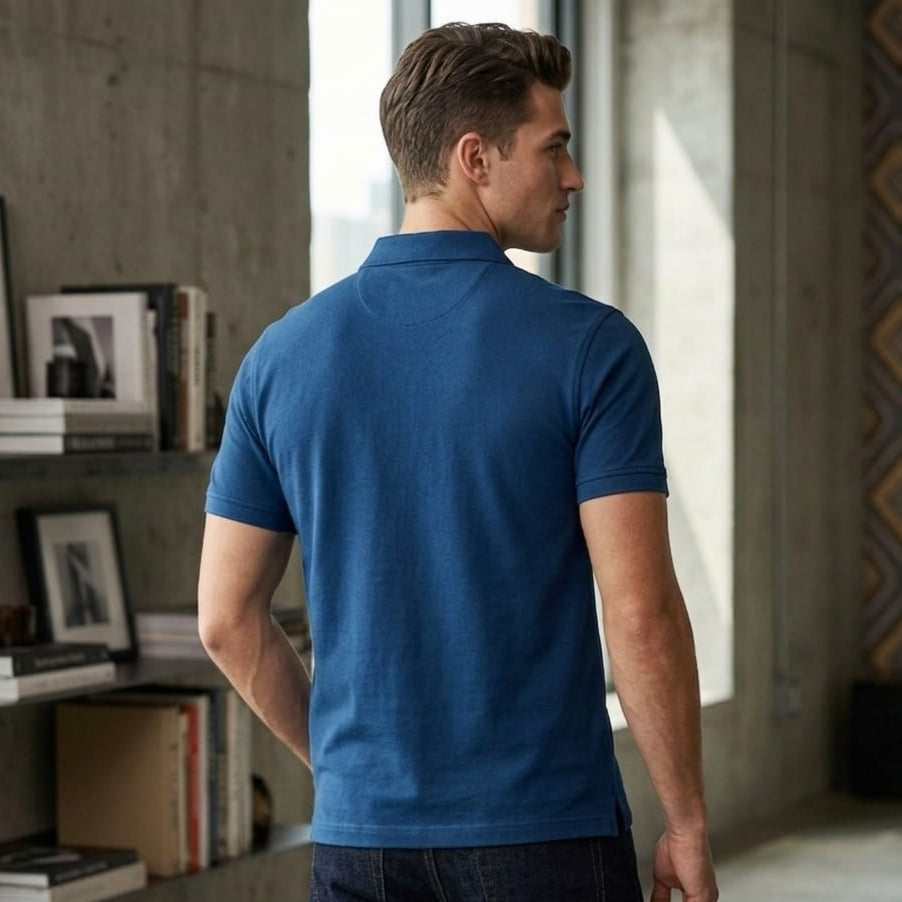 Zip Pure Cotton Mens T-Shirt