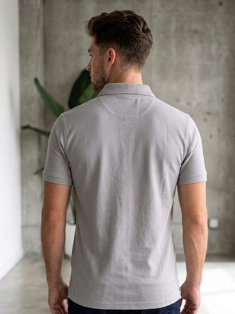 Zip Pure Cotton Mens T-Shirt
