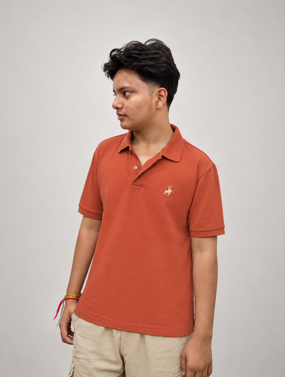 Rust Ember Polo T-Shirt